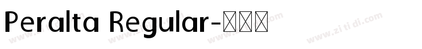 Peralta Regular字体转换